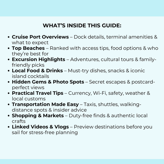 Eastern Caribbean Cruise Port Guide | Beaches, Excursions & Tips