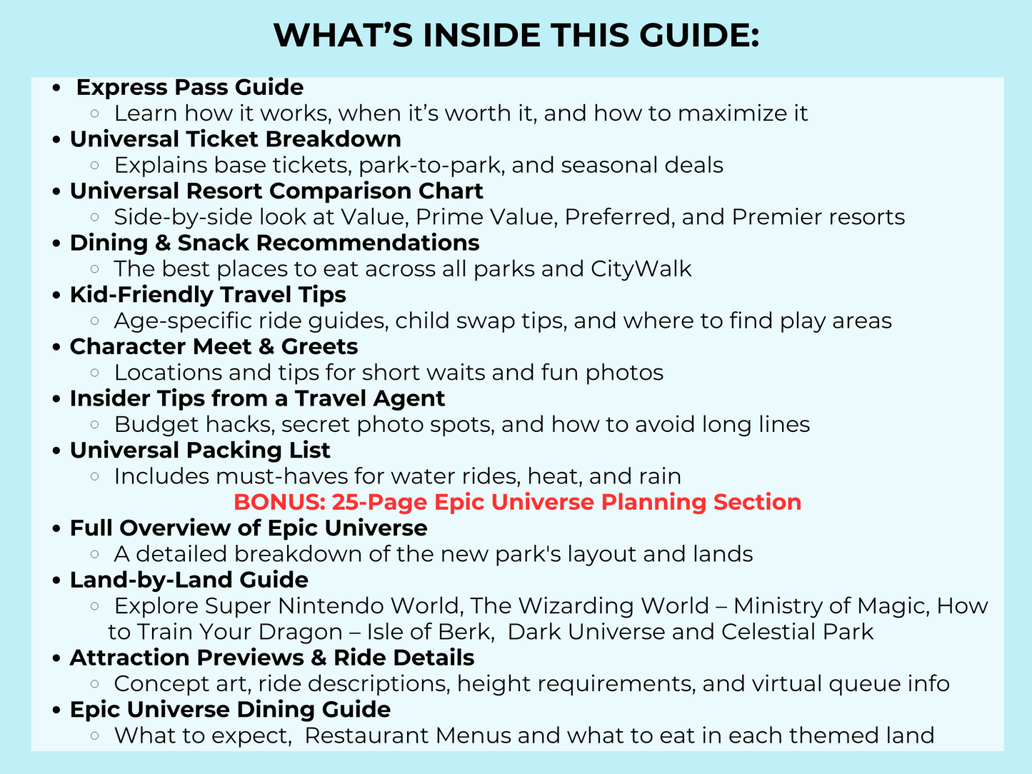 Ultimate Universal Studios Orlando Guide 2025 Epic Universe Digital Download