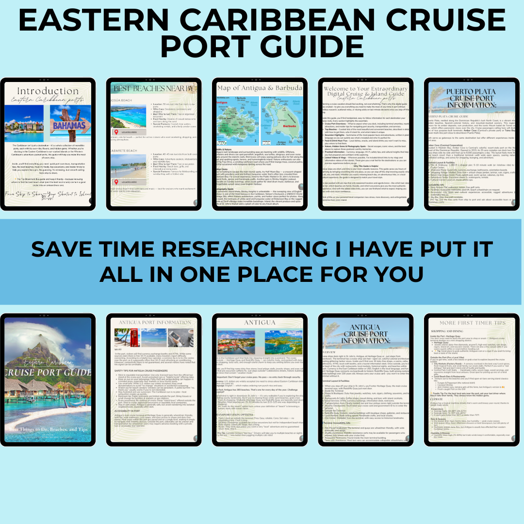 Eastern Caribbean Cruise Port Guide | Digital Download for Excursions, Beaches & Insider Tips