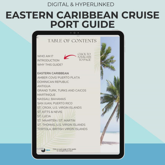 Eastern Caribbean Cruise Port Guide | Digital Download for Excursions, Beaches & Insider Tips